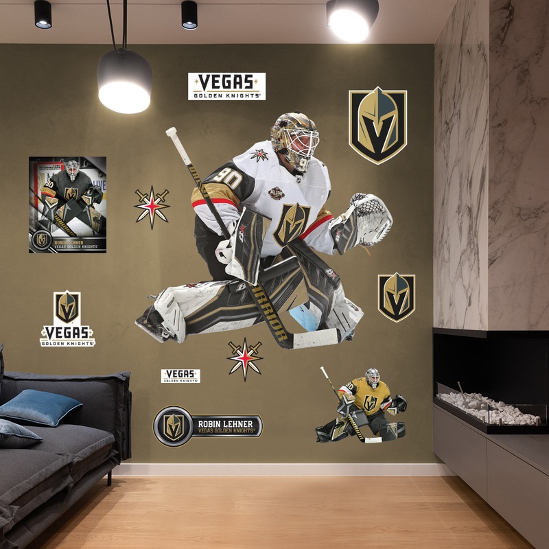 Robin Lehner – RealBig Collection – Official NHL – Vegas Golden Knights – Reusable Vinyl Wall Decals