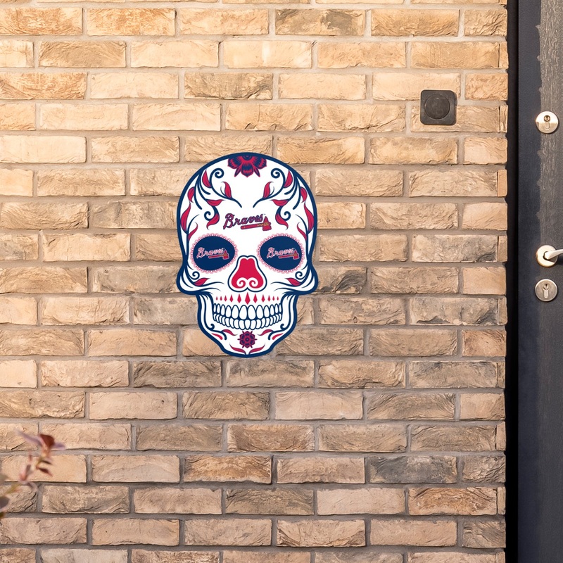 Atlanta Braves – Sugar Skull Logo – Outdoor Wall Decals – Official MLB – Scratch Resistant Alumigraphics Smooth