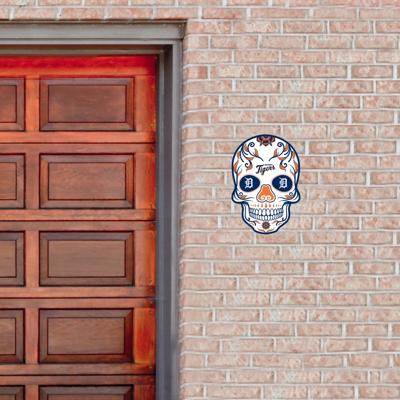 Detroit Tigers – Sugar Skull Logo – Outdoor Wall Decals – Official MLB – Scratch Resistant Alumigraphics Smooth