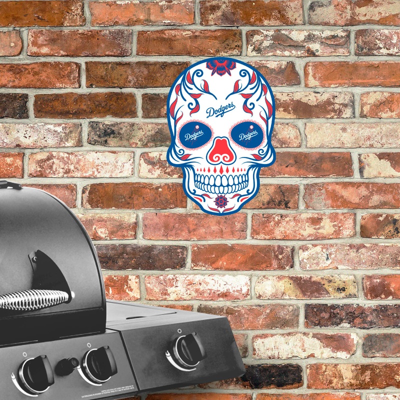 Los Angeles Dodgers – Sugar Skull Logo – Outdoor Wall Decals – Official MLB – Scratch Resistant Alumigraphics Smooth