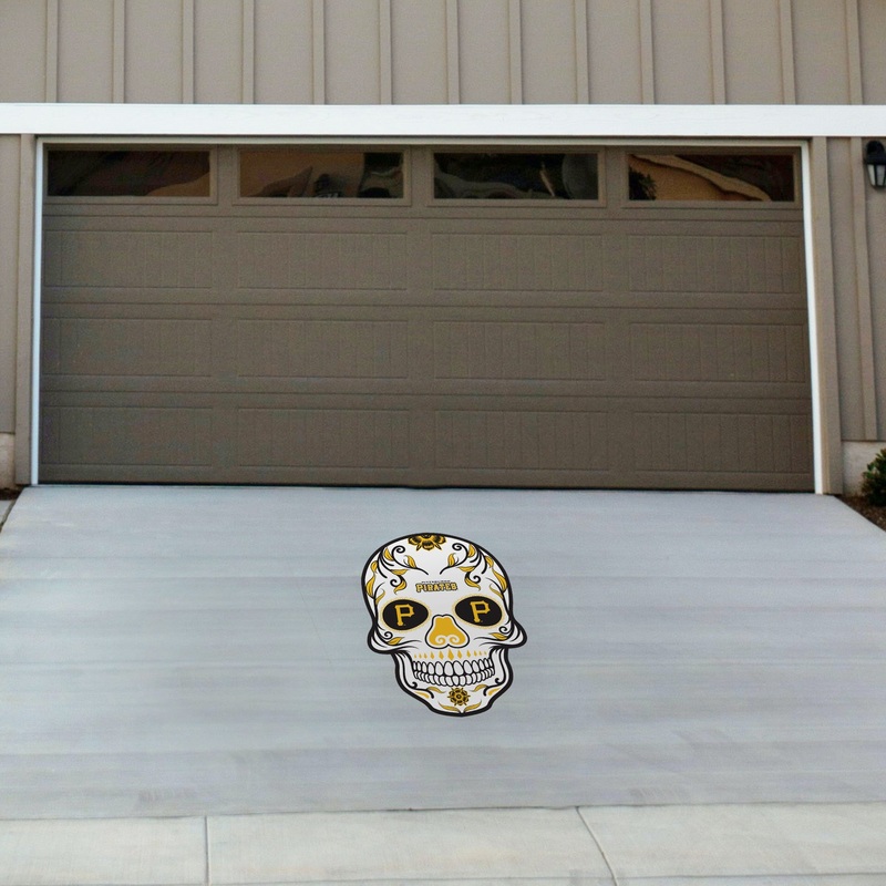 Pittsburgh Pirates – Sugar Skull Logo – Outdoor Floor Decal – Official MLB – Scratch Resistant Alumigraphics Grip