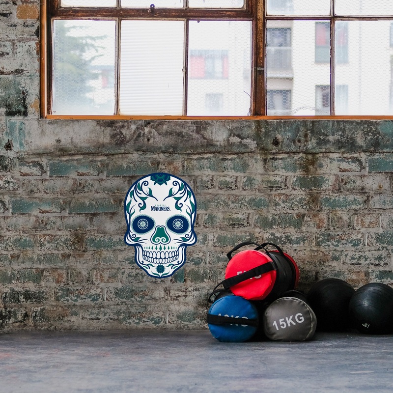 Seattle Mariners – Sugar Skull Logo – Outdoor Wall Decals – Official MLB – Scratch Resistant Alumigraphics Smooth