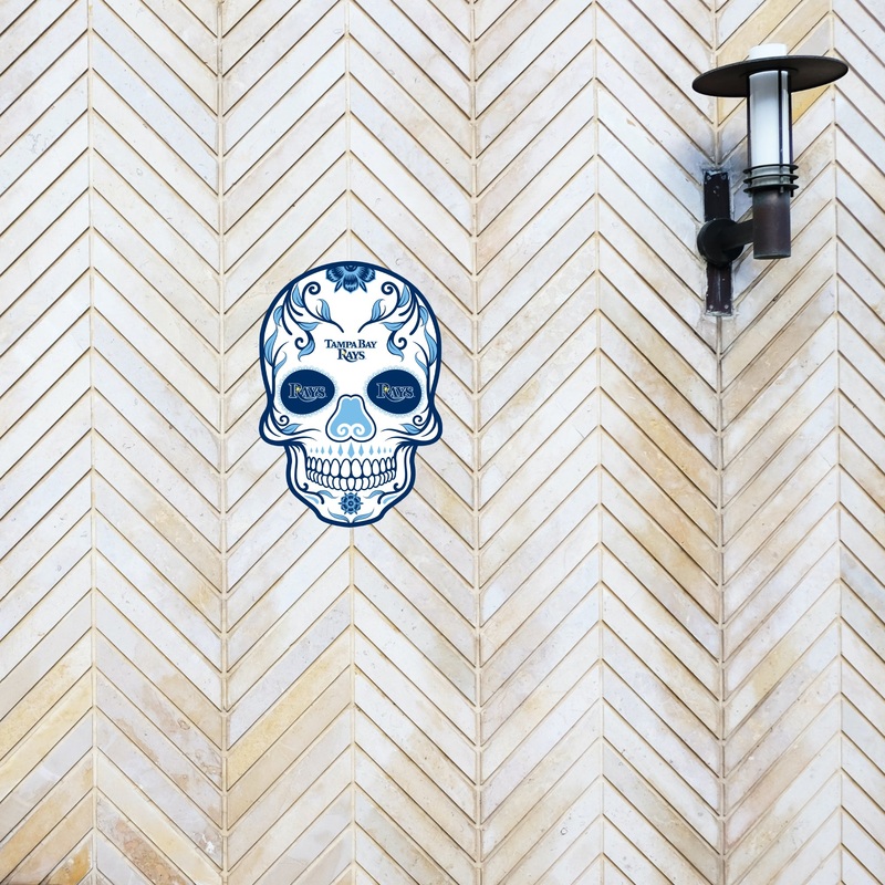 Tampa Bay Rays – Sugar Skull Logo – Outdoor Wall Decals – Official MLB – Scratch Resistant Alumigraphics Smooth