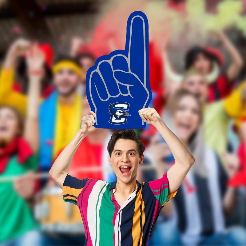 Foam Finger – Big Head – Official NCAA – Creighton Bluejays – Foam Core Cutout