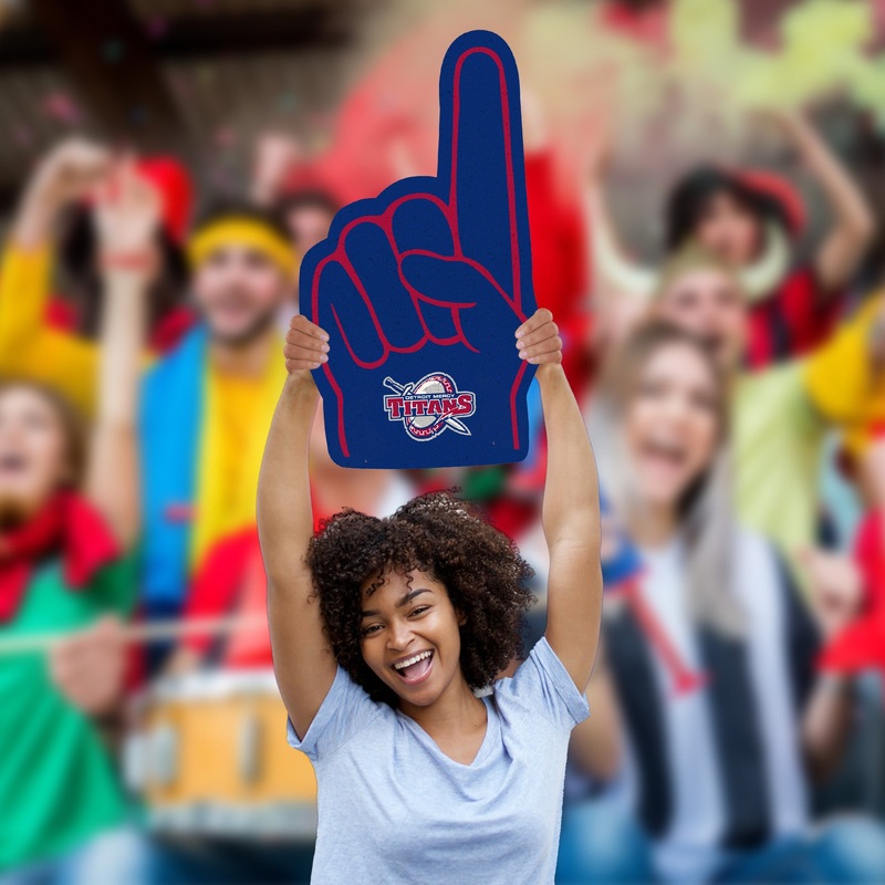 Foam Finger – Big Head – Official NCAA – Detroit Mercy Titans – Foam Core Cutout