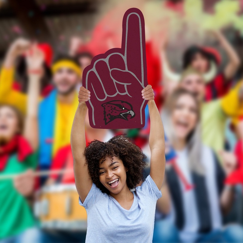Foam Finger – Big Head – Official NCAA – Maryland Eastern Shore Hawks – Foam Core Cutout