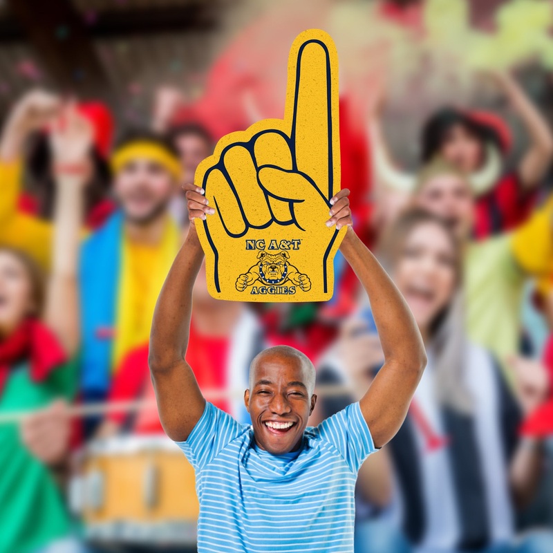 Foam Finger – Big Head – Official NCAA – North Carolina A&T Aggies – Foam Core Cutout