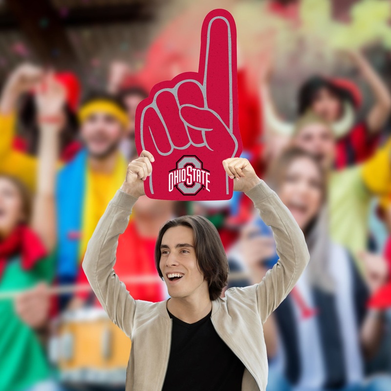 Foam Finger – Big Head – Official NCAA – Ohio State Buckeyes – Foam Core Cutout