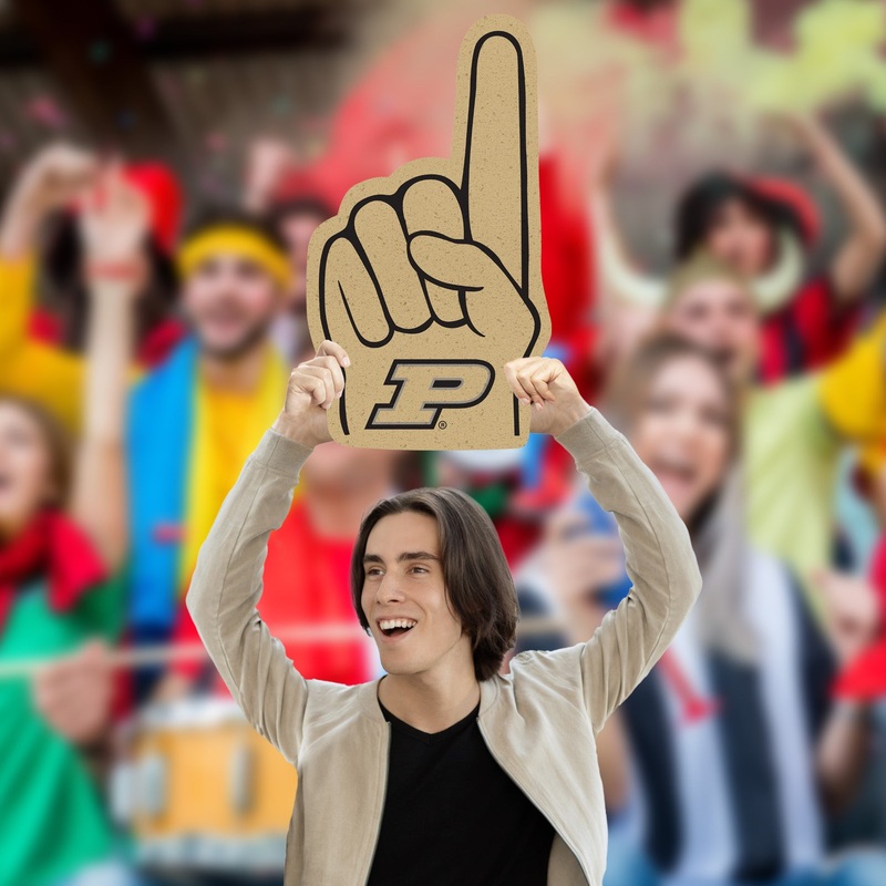 Foam Finger – Big Head – Official NCAA – Purdue Boilermakers – Foam Core Cutout