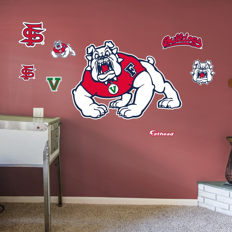 Fresno State Bulldogs – RealBig Logo Collection – Official NCAA – Reusable Vinyl Wall Decals