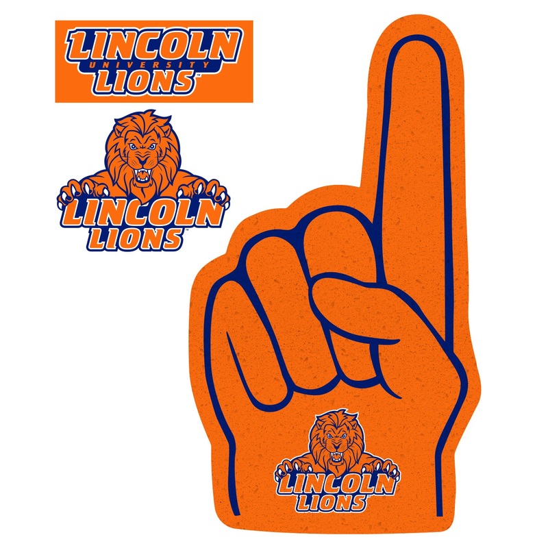 Lincoln Lions – RealBig Foam Finger Collection – Official NCAA – Reusable Vinyl Wall Decals