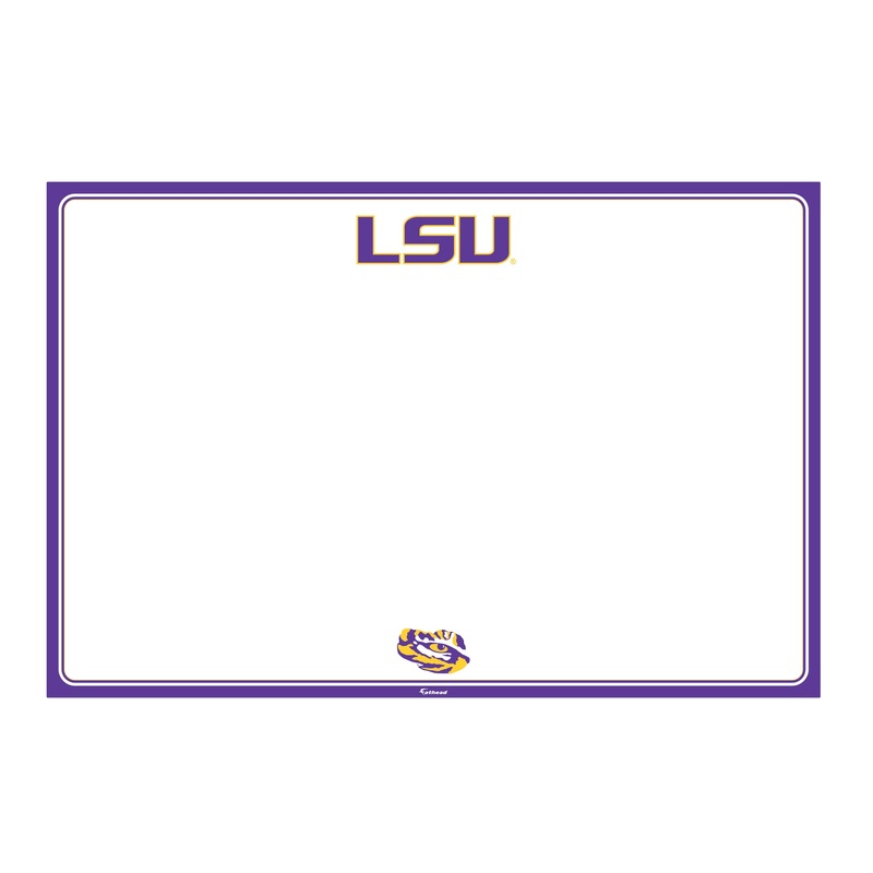 LSU Tigers – Dry Erase Whiteboard – Official NCAA – Reusable Vinyl Wall Decal