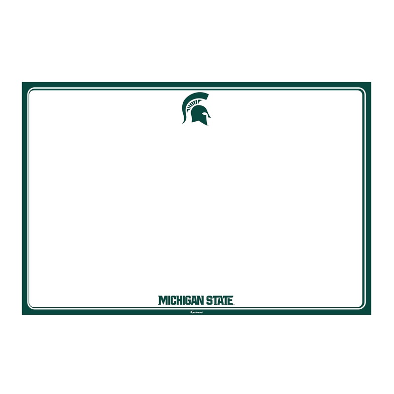 Michigan State Spartans – Dry Erase Whiteboard – Official NCAA – Reusable Vinyl Wall Decal