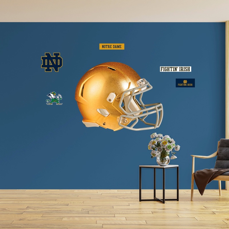 Notre Dame Fighting Irish – RealBig Helmet Collection – Official NCAA – Reusable Vinyl Wall Decals