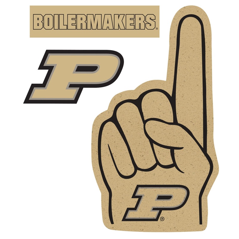 Purdue Boilermakers – RealBig Foam Finger Collection – Official NCAA – Reusable Vinyl Wall Decals