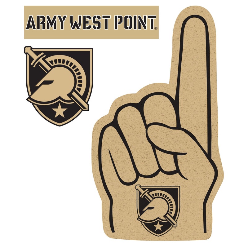 US Military Academy Black Knights – RealBig Foam Finger Collection – Official NCAA – Reusable Vinyl Wall Decals