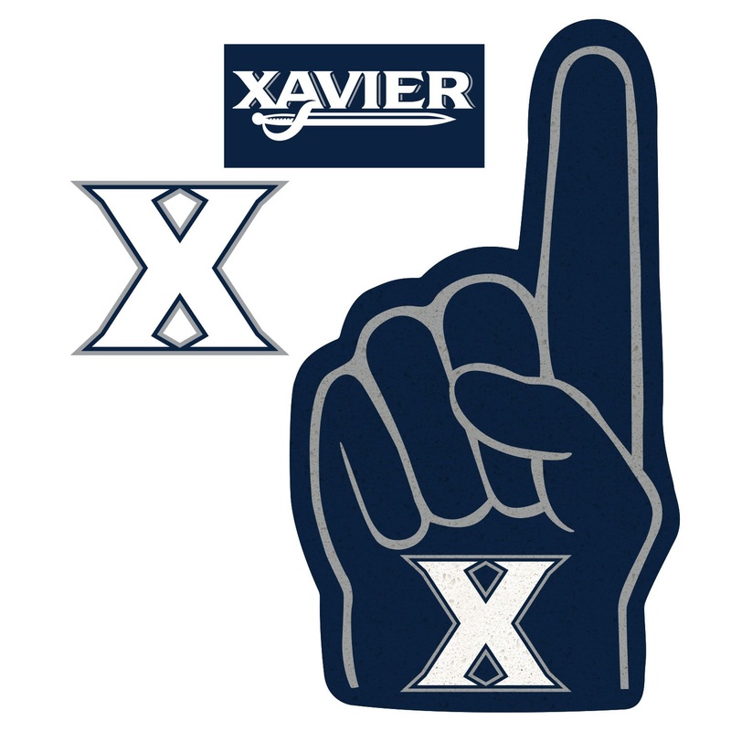 Xavier Musketeers – RealBig Foam Finger Collection – Official NCAA – Reusable Vinyl Wall Decals