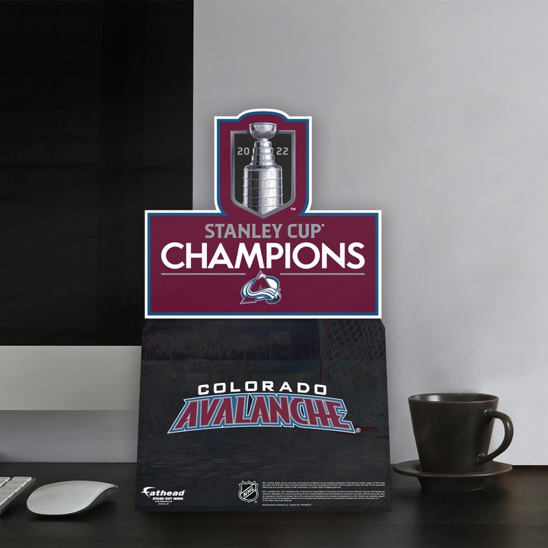 2022 Stanley Cup Champions Logo – Mini Stand Out – Official NHL – Colorado Avalanche – Cardstock Cutout