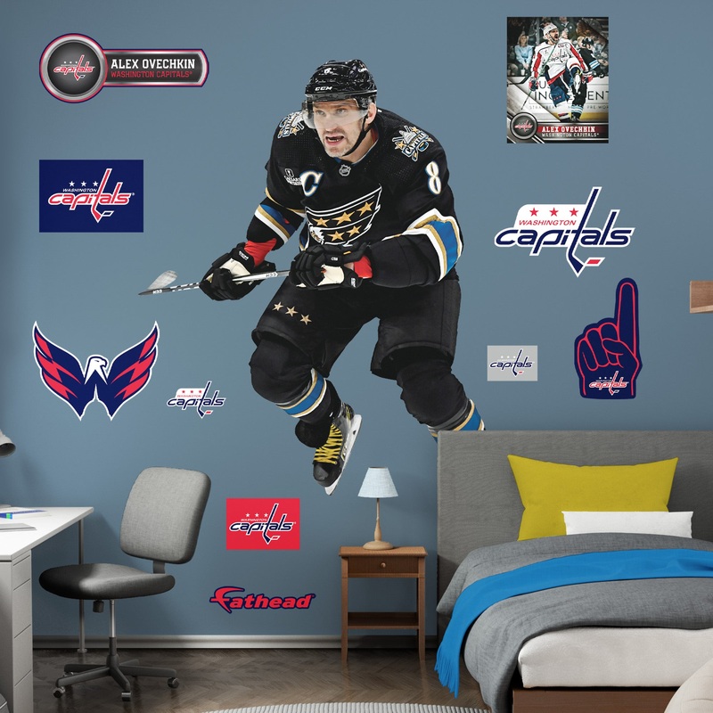 Alex Ovechkin – RealBig Screaming Eagle Jersey Collection – Official NHL – Washington Capitals – Reusable Vinyl Decals