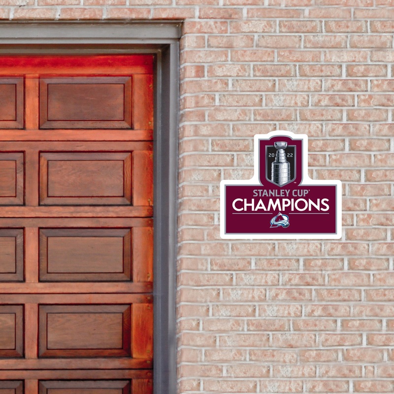 Colorado Avalanche – 2022 Stanley Cup Champions Logo – Outdoor Wall Decals – Official NHL – Scratch Resistant Alumigraphics Smooth