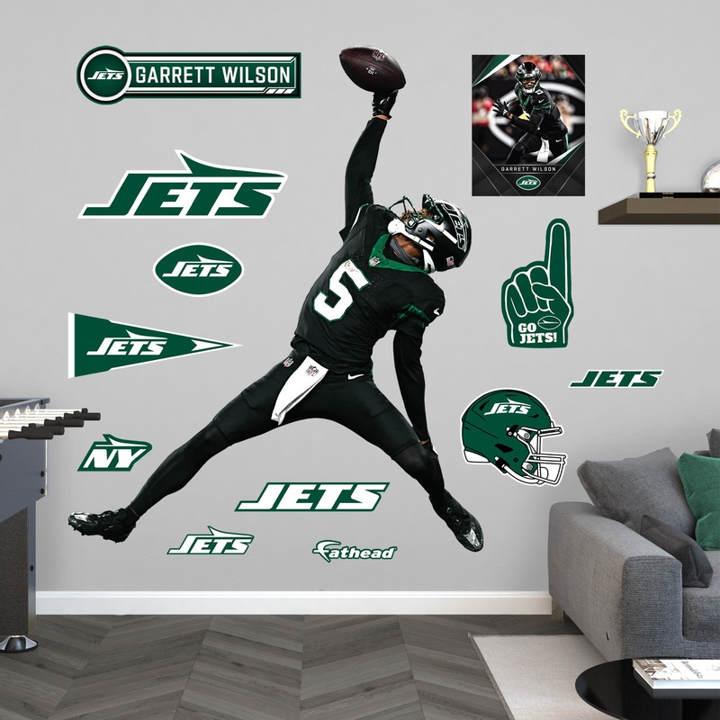 Garrett Wilson – RealBig Catch of the Year Collection – Official NFL – New York Jets – Reusable Vinyl Wall Decals