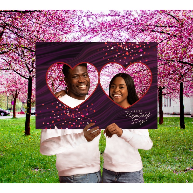 Valentine’s Day:  Purple Love Foam core        –      Picture Boards