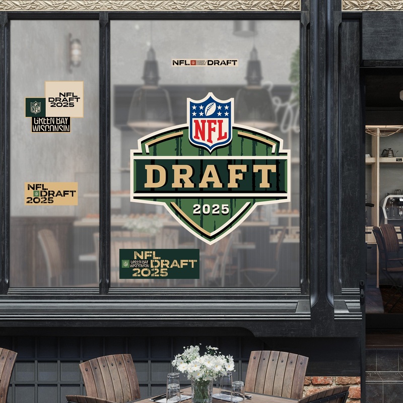 2025 Draft – RealBig Logo Collection – Official NFL – Reusable Vinyl Wall Decals