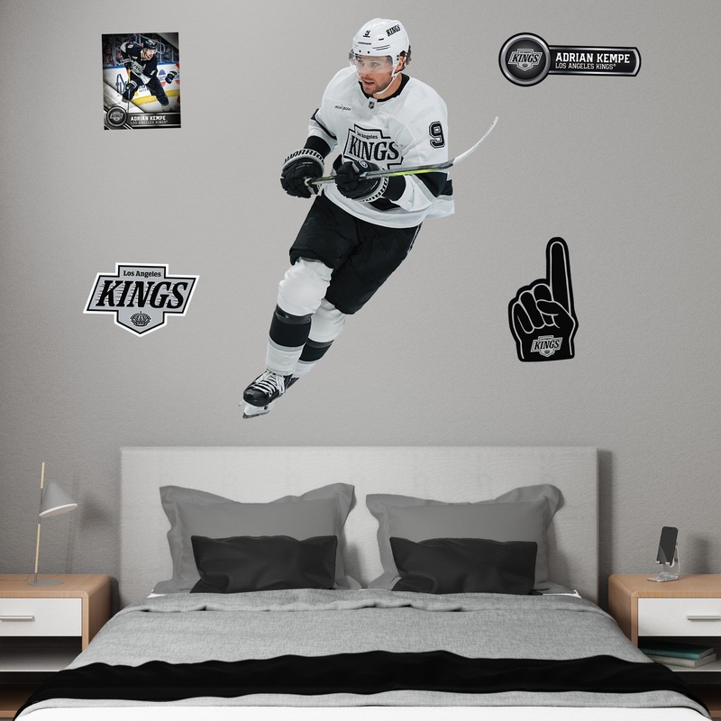 Adrian Kempe – Realbig Collection – Official NHL – Los Angeles Kings – Reusable Vinyl Wall Decals