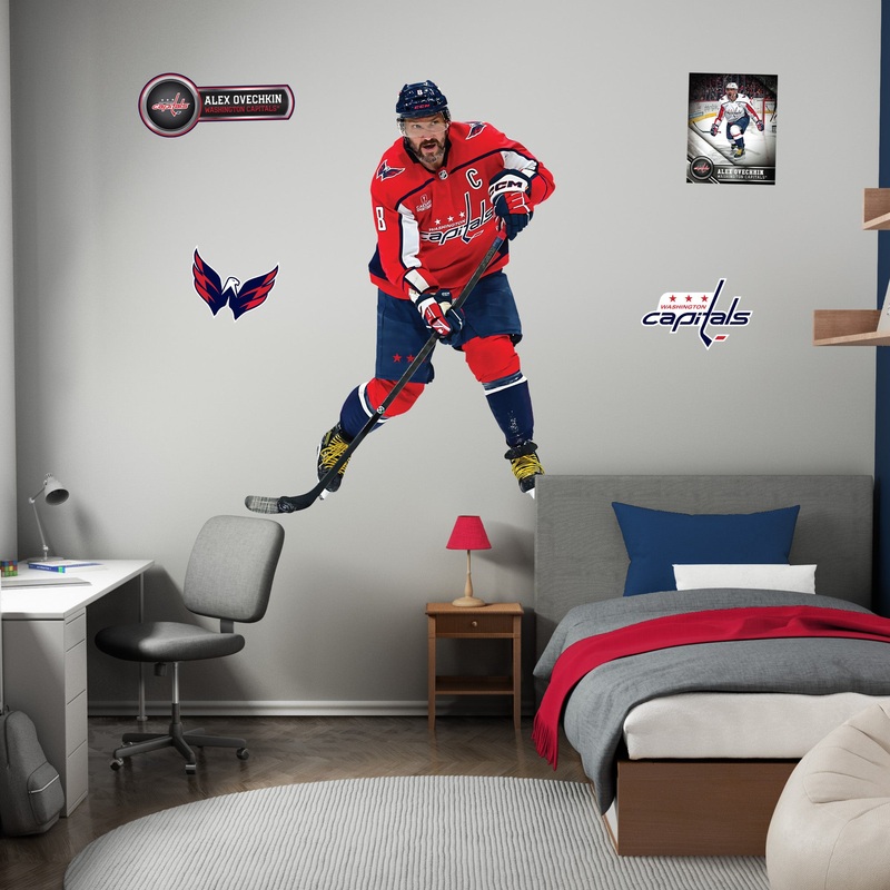 Alex Ovechkin – Realbig Collection – Official NHL – Washington Capitals – Reusable Vinyl Wall Decals