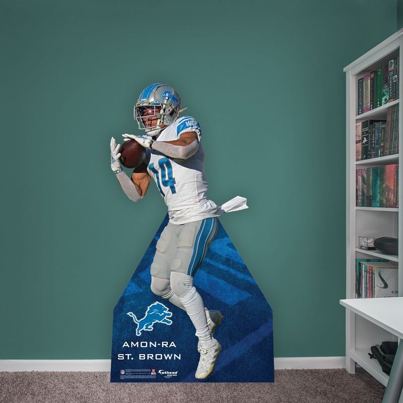Amon-Ra St. Brown – Life-Size Stand Out – Official NFL – Detroit Lions – Foam Core Cutout