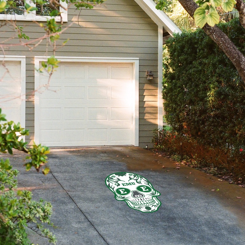 Eastern Michigan Eagles – Sugar Skull – Outdoor Floor Decal – Official NCAA – Scratch Resistant Alumigraphics Grip