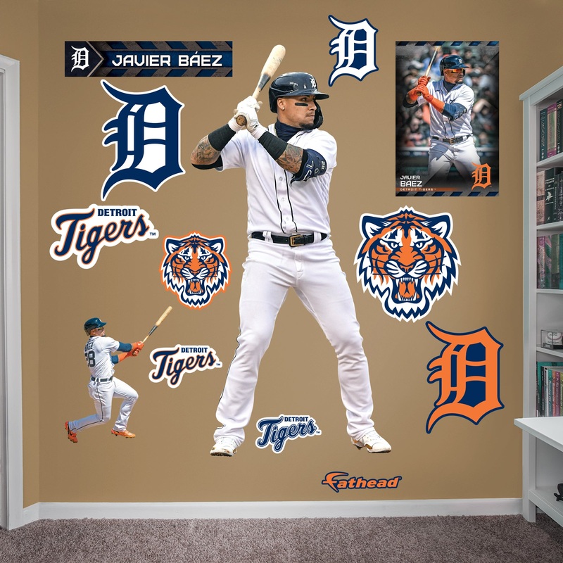 Javier Bez – RealBig Collection – Official MLB – Detroit Tigers – Reusable Vinyl Wall Decals