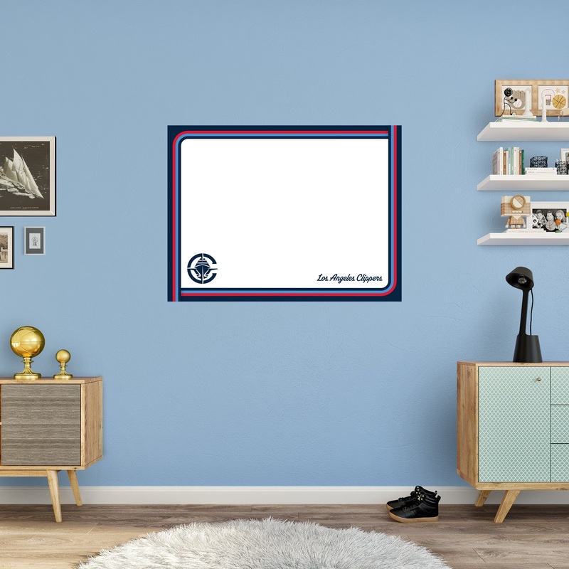Los Angeles Clippers – Dry Erase Whiteboard – Official NBA – Reusable Vinyl Wall Decal