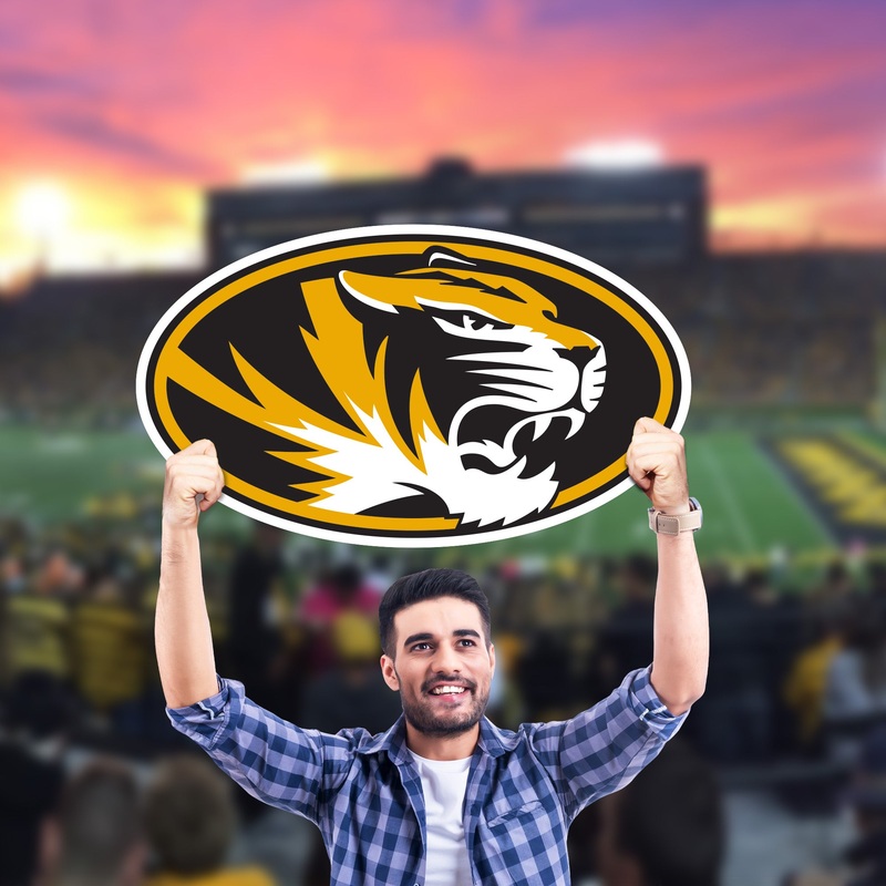 Missouri Tigers Logo – Big Head – Official NCAA – Foam Core Cutout