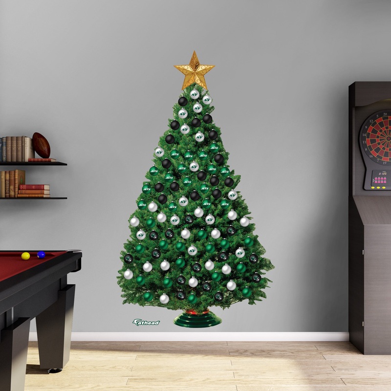 New York Jets – Decorate Your Own Christmas Tree – Official NFL – Reusable Vinyl Wall Decals