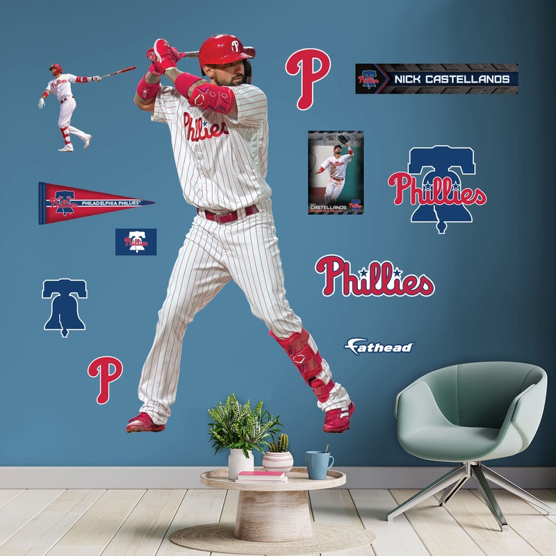 Nick Castellanos – RealBig Collection – Official MLB – Philadelphia Phillies – Reusable Vinyl Wall Decals
