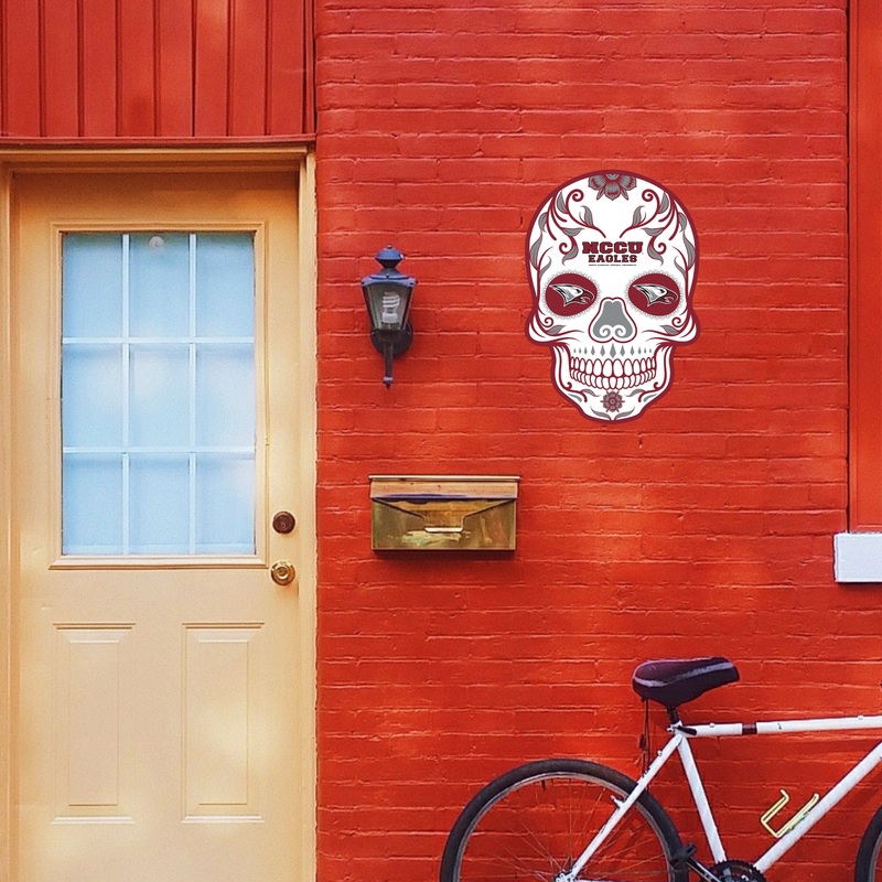 North Carolina Central Eagles – Sugar Skull Logo – Outdoor Wall Decals – Official NCAA – Scratch Resistant Alumigraphics Smooth