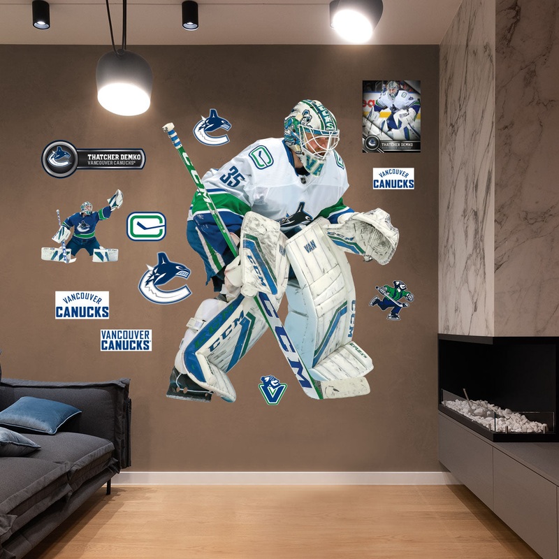 Thatcher Demko – RealBig Collection – Official NHL – Vancouver Canucks – Reusable Vinyl Wall Decals