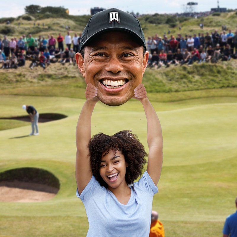 Tiger Woods – Big Head – Official Big Head – Foam Core Cutout