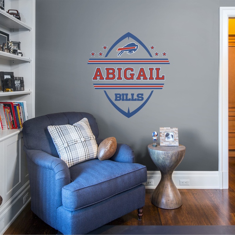 Buffalo Bills – Logo – With Personalized Name – Official NFL – Reusable Vinyl Transfer Decal
