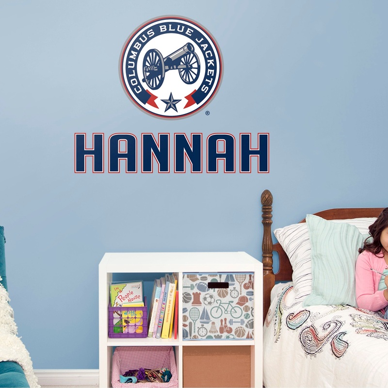 Columbus Blue Jackets – Alternate Logo – With Personalized Name – Official NHL – Vinyl Transfer Decal