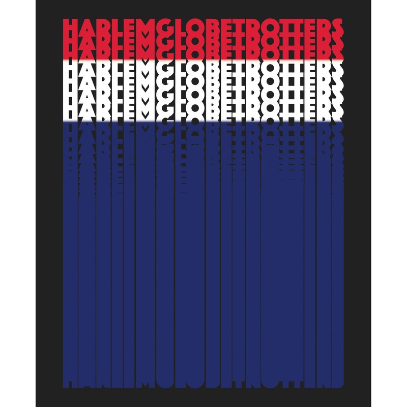 Harlem Globetrotters Stacked Text Mural – Removable Adhesive Decal