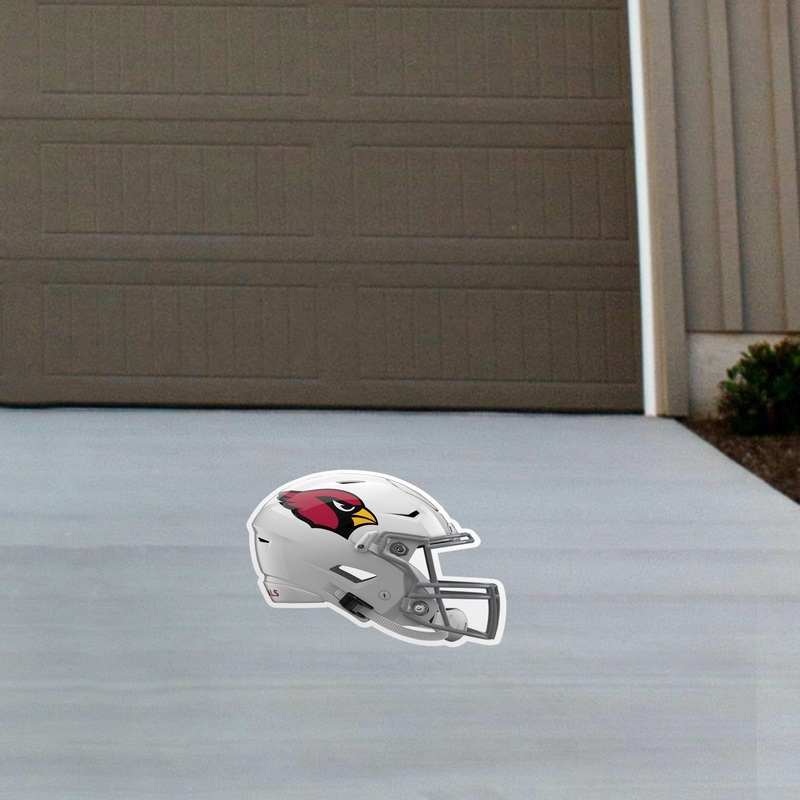 Arizona Cardinals – Helmet – Outdoor Floor Decal – Official NFL – Scratch Resistant Alumigraphics Grip