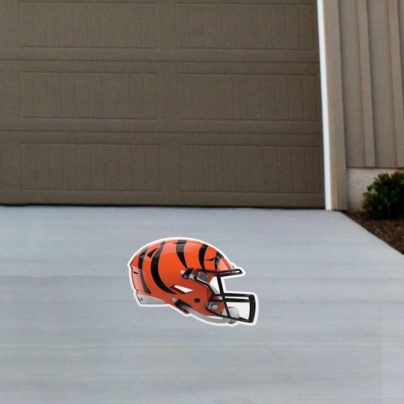 Cincinnati Bengals – Helmet – Outdoor Floor Decal – Official NFL – Scratch Resistant Alumigraphics Grip