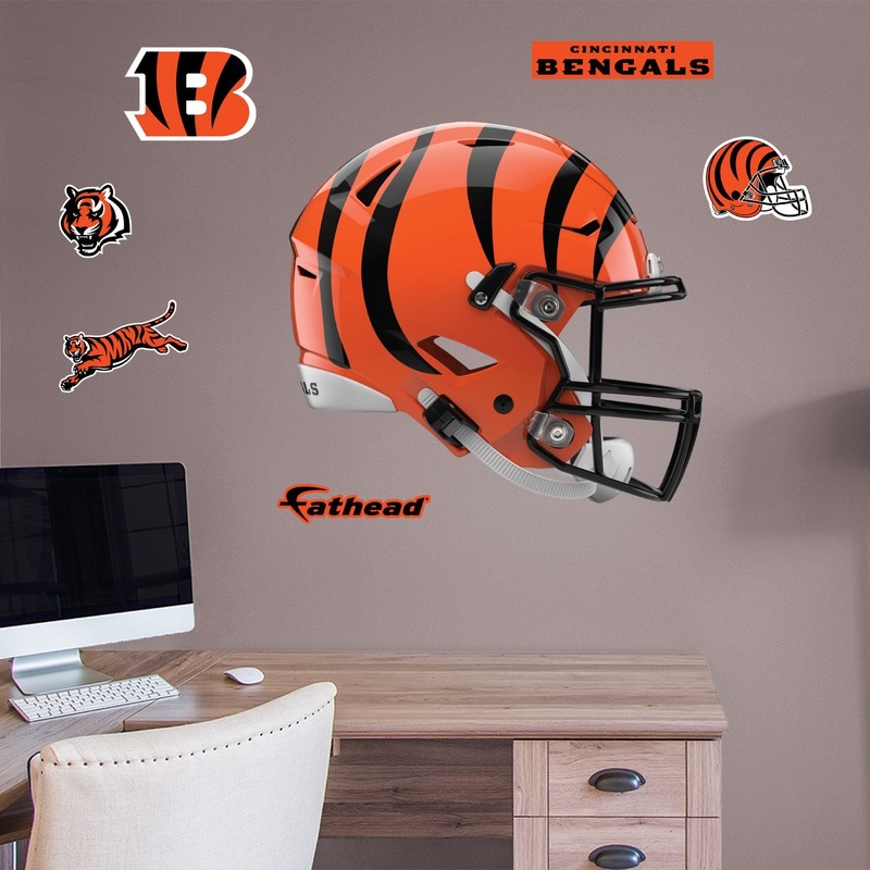 Cincinnati Bengals – RealBig Helmet Collection – Official NFL – Reusable Vinyl Wall Decals #2