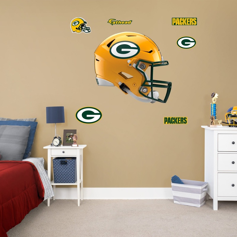 Green Bay Packers – RealBig Helmet Collection – Official NFL – Reusable Vinyl Wall Decals #2