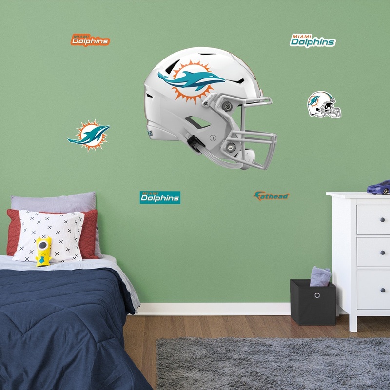 Miami Dolphins – RealBig Helmet Collection – Official NFL – Reusable Vinyl Wall Decals #2