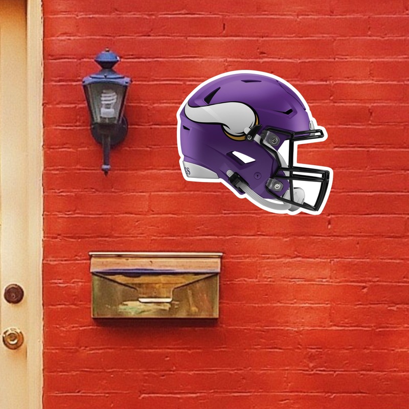Minnesota Vikings – Helmet – Outdoor Wall Decal – Official NFL – Scratch Resistant Alumigraphics Smooth