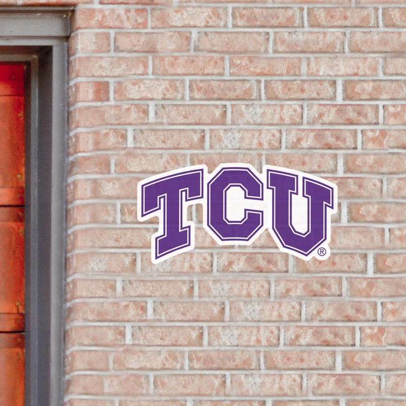 TCU Horned Frogs – Logo – Outdoor Wall Decals – Official NCAA – Scratch Resistant Alumigraphics Smooth