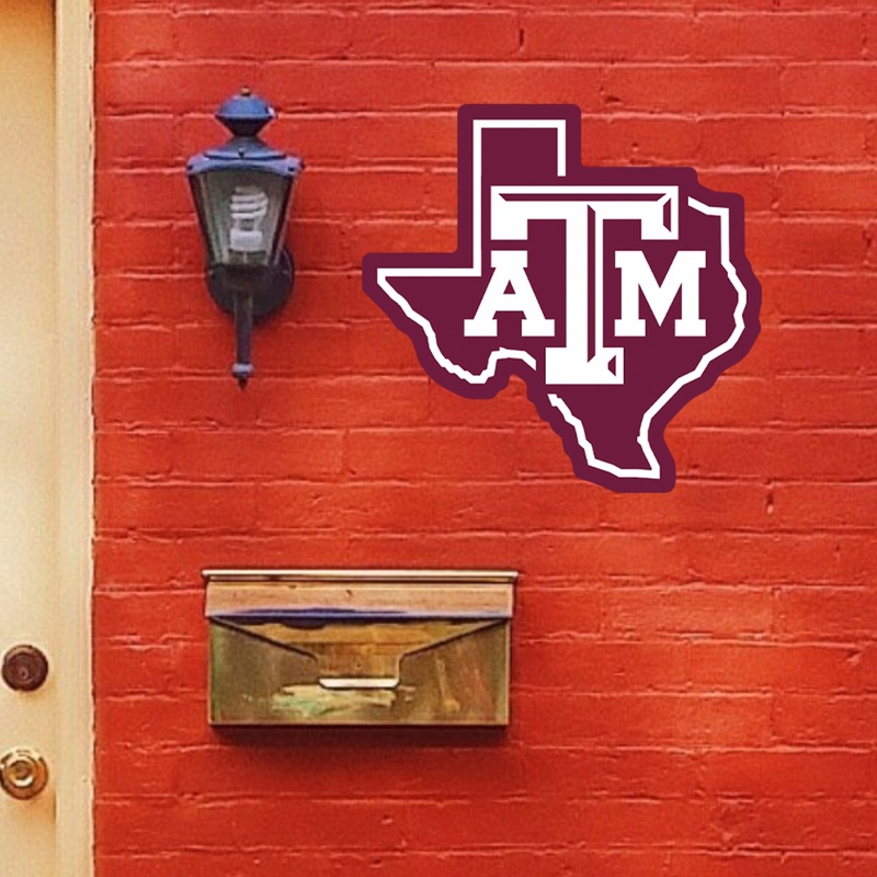 Texas A&M Aggies – Logo – Outdoor Wall Decals – Official NCAA – Scratch Resistant Alumigraphics Smooth